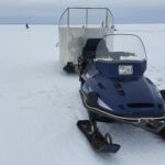 Начиная с 02.01. 2024 г. разрешён выезд на  лёд Чудского озера на снегоходах